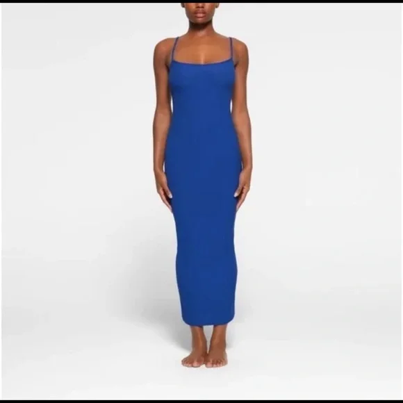 SKIMS Blue Midi Dress - Picture 3 of 10